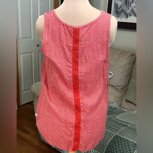 Toad&Co Red Patterned Tank Top - Picture 3 of 7